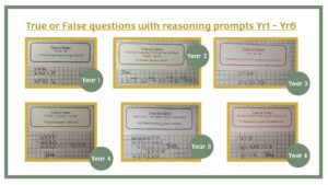 True of False Questions with Reasoning Prompts Yr 1 - Yr 6