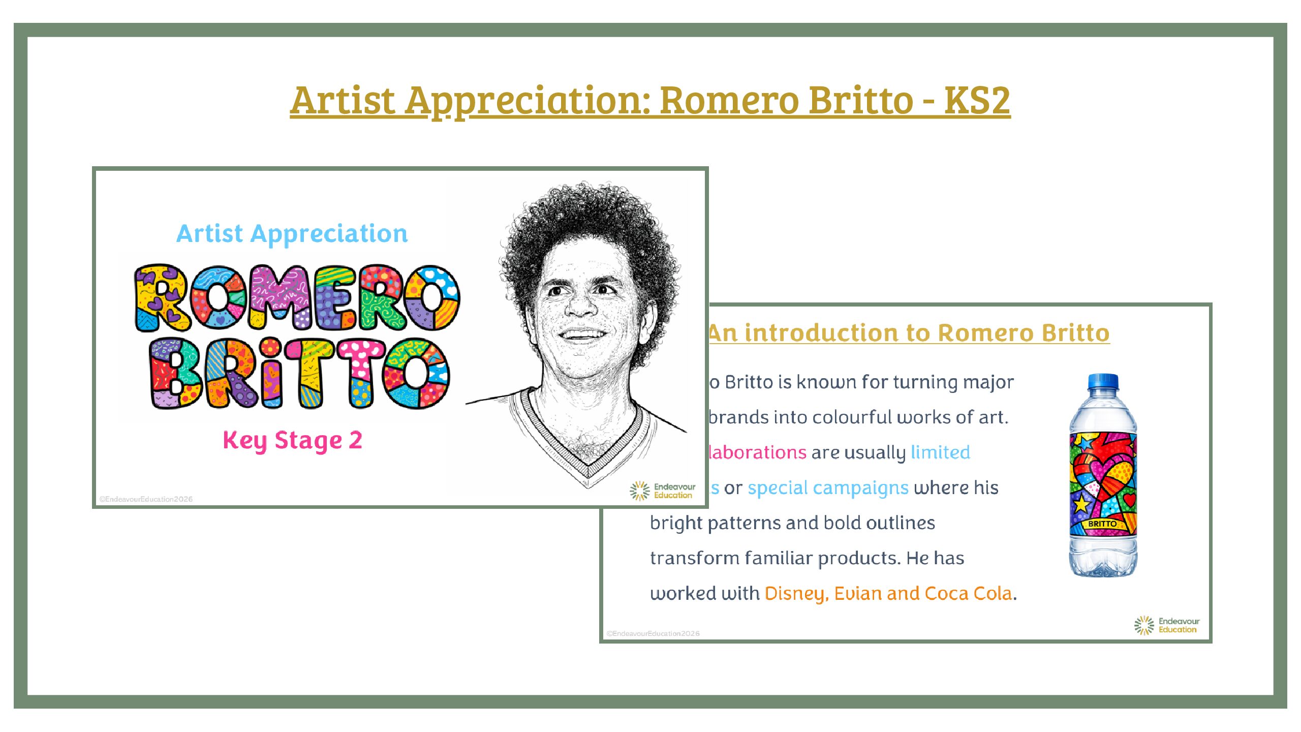 Romero Britto: KS2 Artist Appreciation