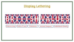 Display Lettering: British Values