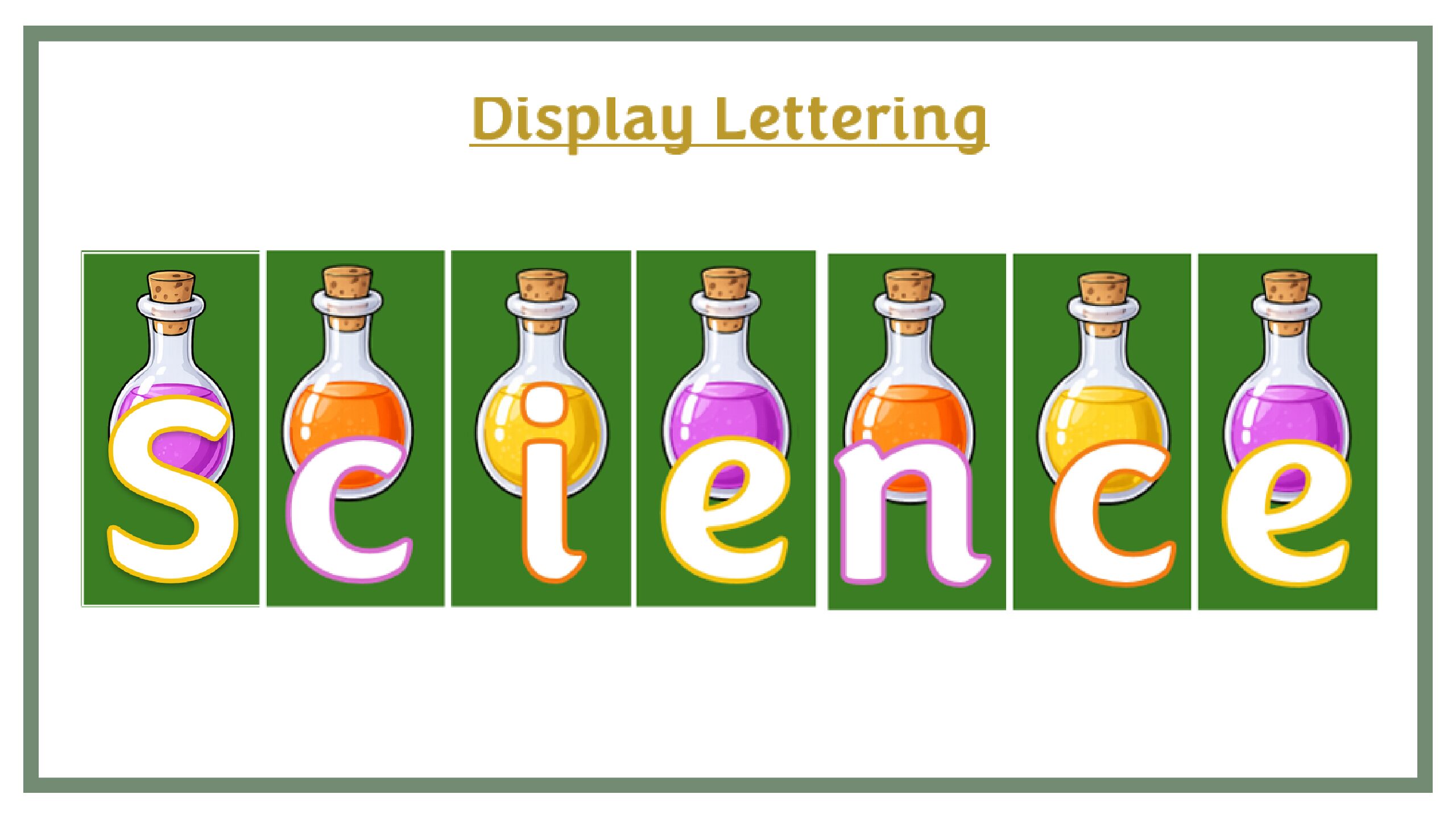 Display Lettering: Science