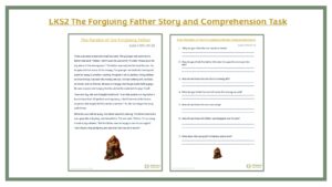 LKS2 The Forgiving Father Story and Comprehension Task