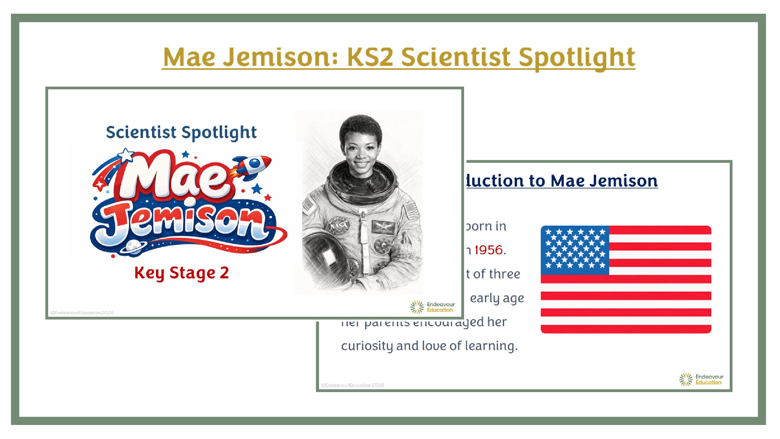 Mae Jemison: KS2 Scientist Spotlight