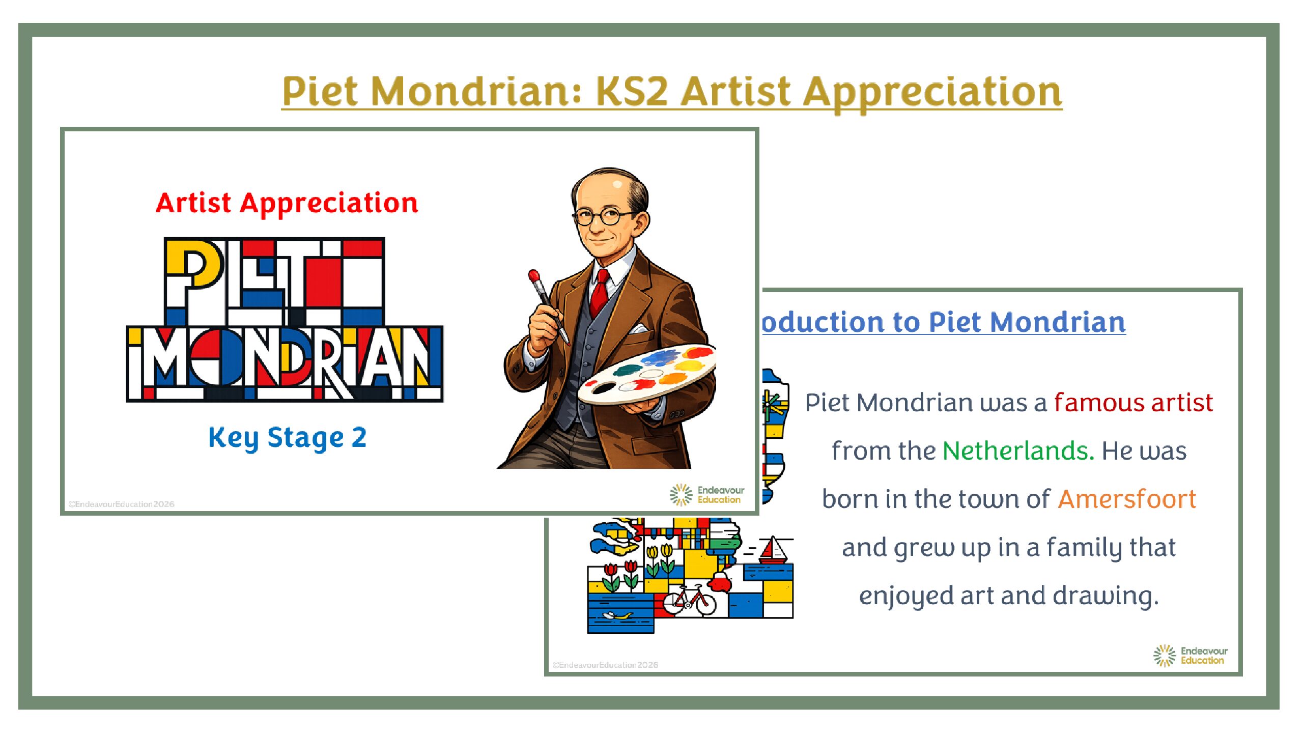 Piet Mondrian: KS2 Artist Appreciation