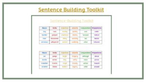 Sentence Building Toolkit