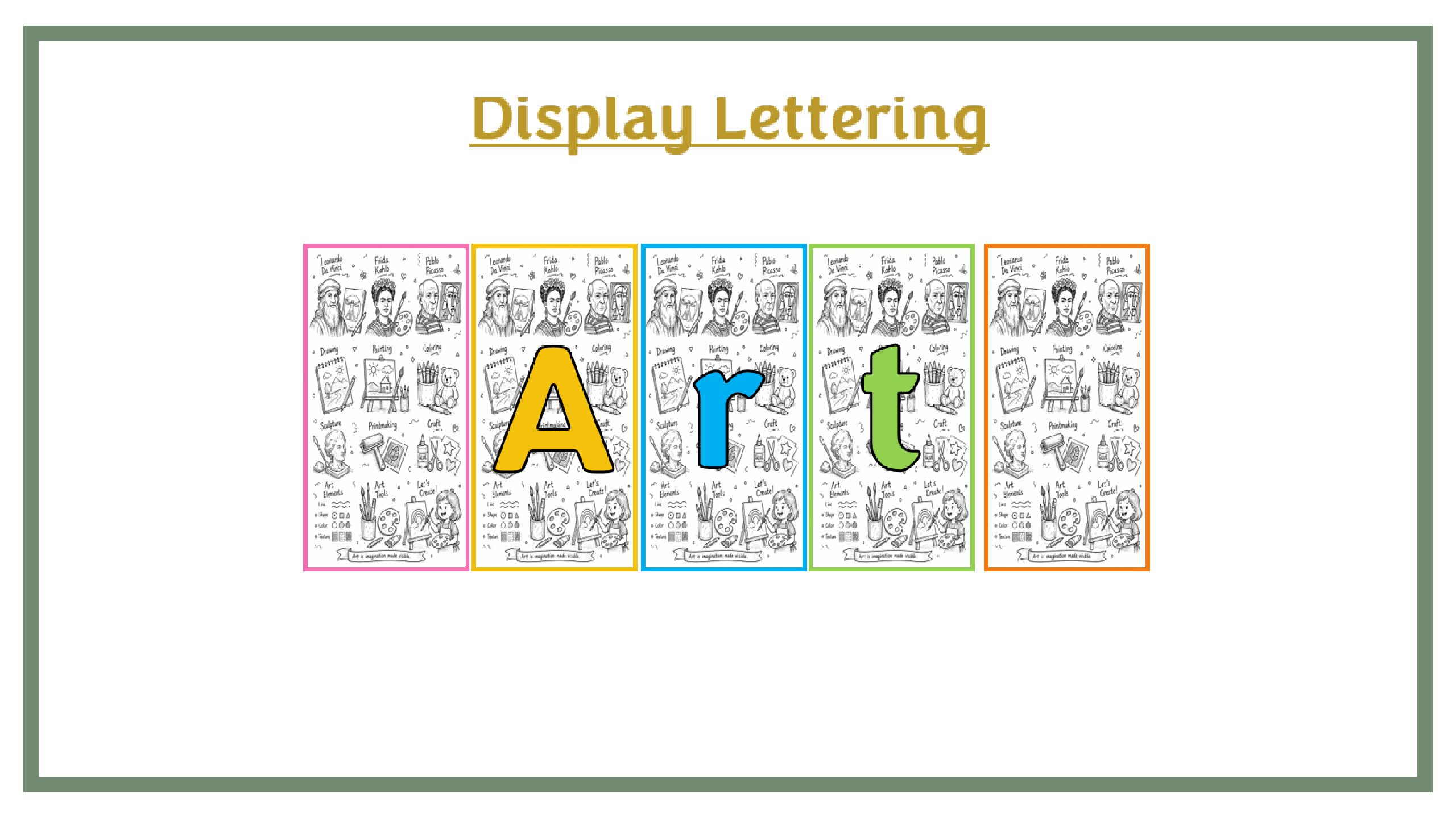 Display Lettering: Art BW Images