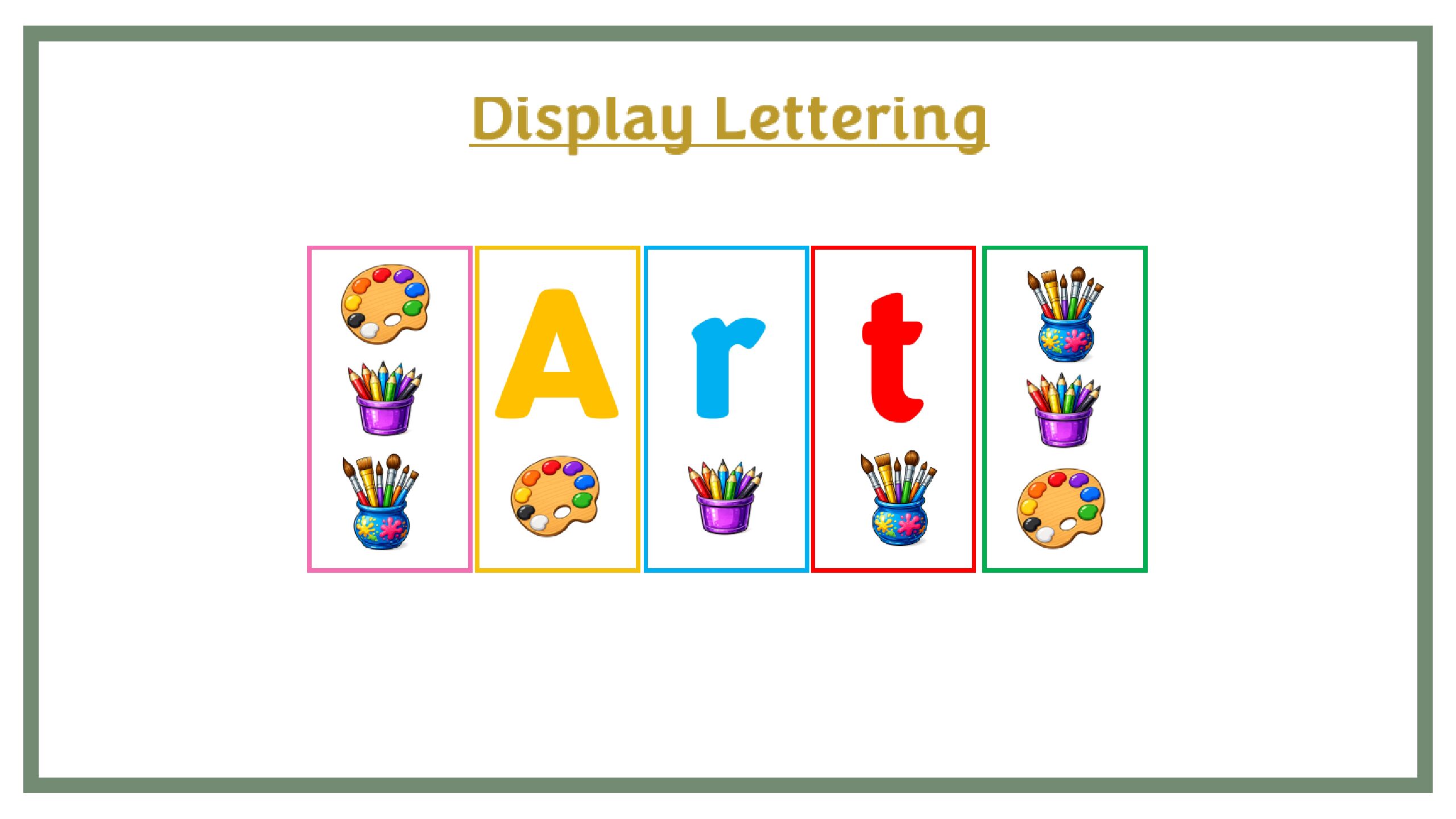 Display Lettering: Art