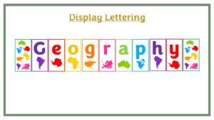 Display Lettering: Geography - Maps
