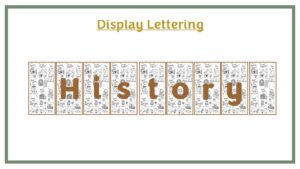 Display Lettering: History KS2 - B&W Images