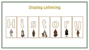 Display Lettering: History KS1 - Brown