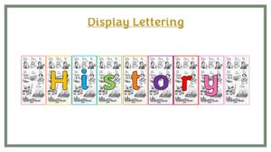 Display Lettering: History KS1 - Rainbow