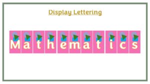 Display Lettering: Mathematics - Pink