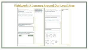 Fieldwork: KS1 A Journey Around Our Local Area