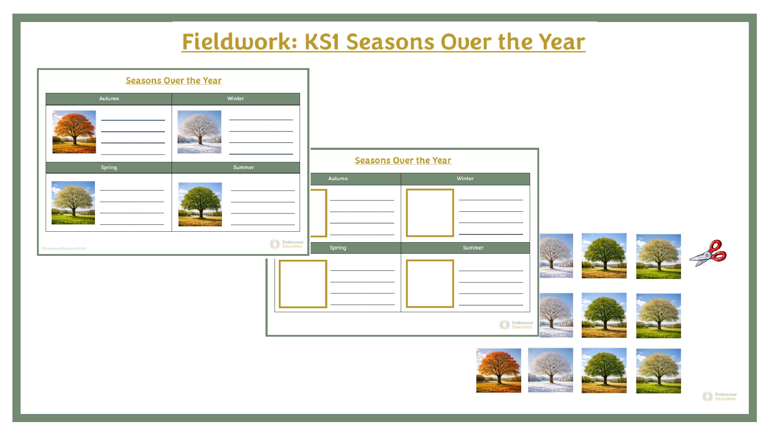 Fieldwork: KS1 Seasons Over the Year
