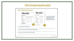 KS2 Comparing Receipts