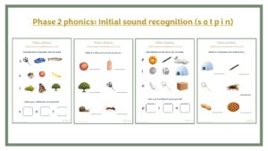 Phase 2 Phonics (s-a-t-p-i-n)