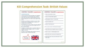 KS1 Comprehension Task: British Values