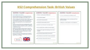 KS2 Comprehension Task: British Values