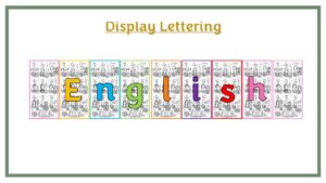Display Lettering: English - Rainbow