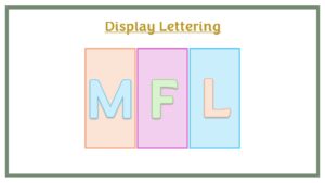 Display Lettering: MFL - Pastel