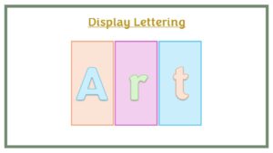 Display Lettering: Art - Pastel