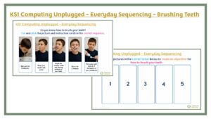 KS1 Computing Unplugged – Everyday Sequencing - Teeth