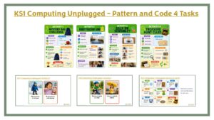 KS1 Computing Unplugged – Patterns and Code 4 Tasks