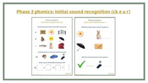 Phase 2 Phonics (ck-e-u-r)