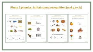 Phase 2 Phonics (m-d-g-o-c-k)