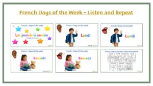 French Days of the Week - Listen and Repeat