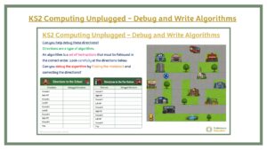 KS2 Computing Unplugged – Debug and Write Algorithms
