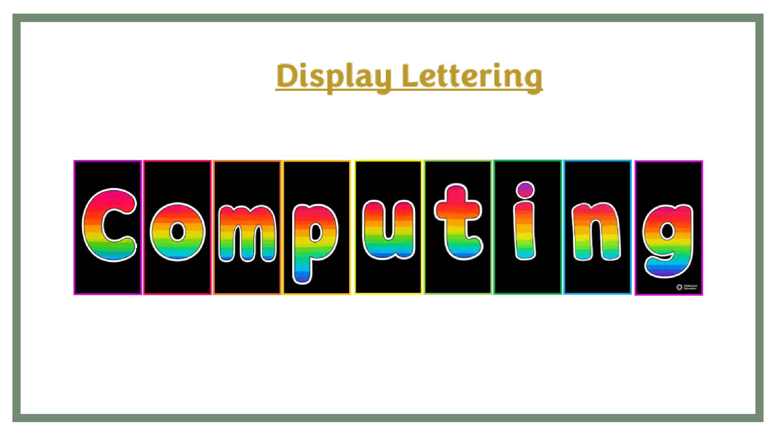 Display Lettering: Computing - Black