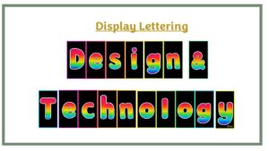Display Lettering: D&T - Black