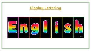 Display Lettering: English - Black