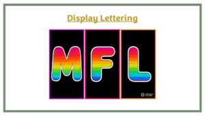 Display Lettering: MFL - Black