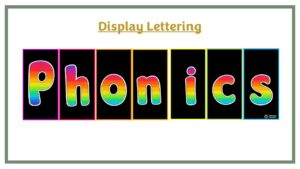 Display Lettering: Phonics - Black
