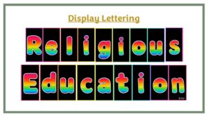 Display Lettering: RE - Black