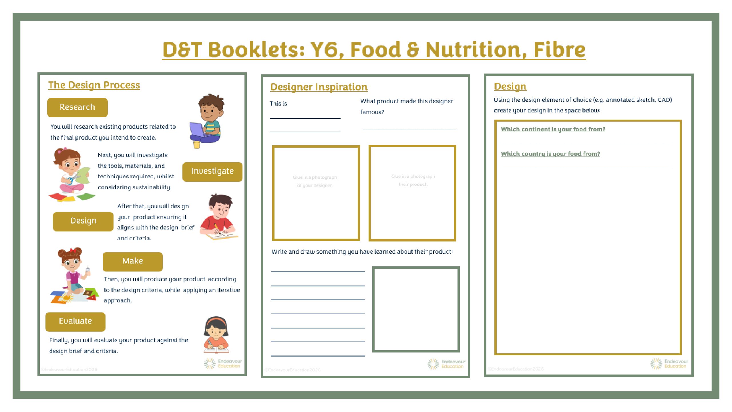 D&T Booklet: Year 6 Food & Nutrition, Fibre