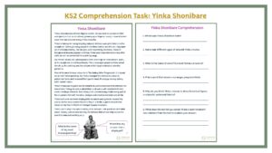 KS2 Comprehension Task: Yinka Shonibare
