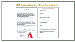 KS1 Comprehension Task: Sara Davies