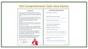 KS2 Comprehension Task: Sara Davies