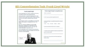 KS1 Comprehension Task: Frank Lloyd Wright