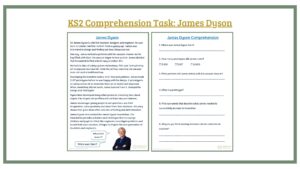 KS2 Comprehension Task: James Dyson