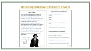 KS1 Comprehension Task: Coco Chanel