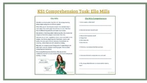 KS1 Comprehension Task: Ella Mills