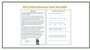KS2 Comprehension Task: Ella Mills