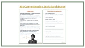 KS1 Comprehension Task: Sarah Boone